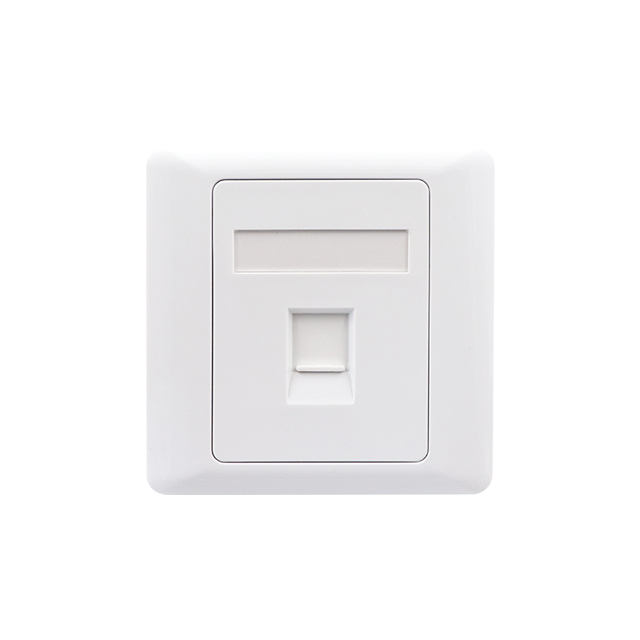 86 Type FasPlate 1 port avec obturateur