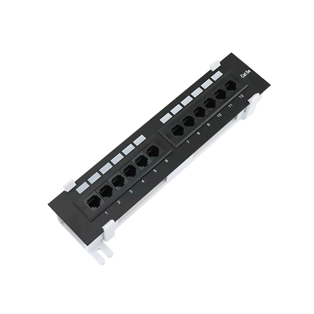 Mur mural 10''1u 12 port cat5e utp punch down panneau