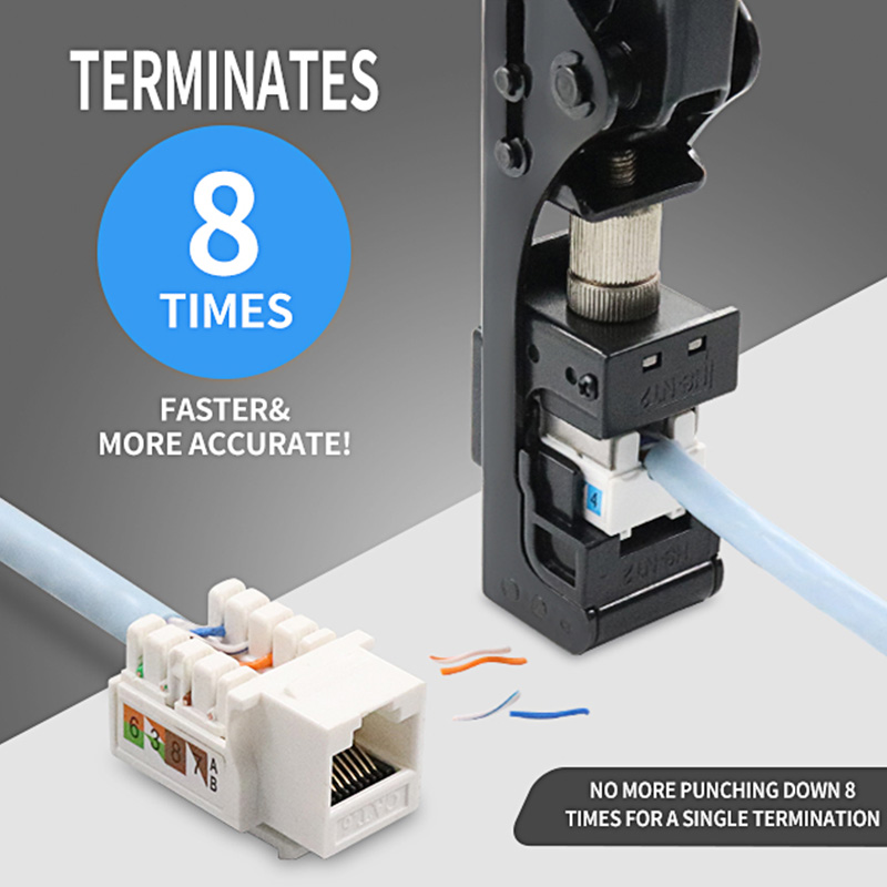 RJ45 Keystone Jack Punch Down Speed ​​Termination Tool pour 90 degrés PX-T-FN