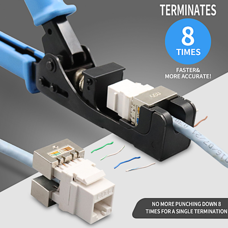 RJ45 Keystone Jack Punch Down Speed ​​Termination Tool pour 180 degrés PX-T-DD