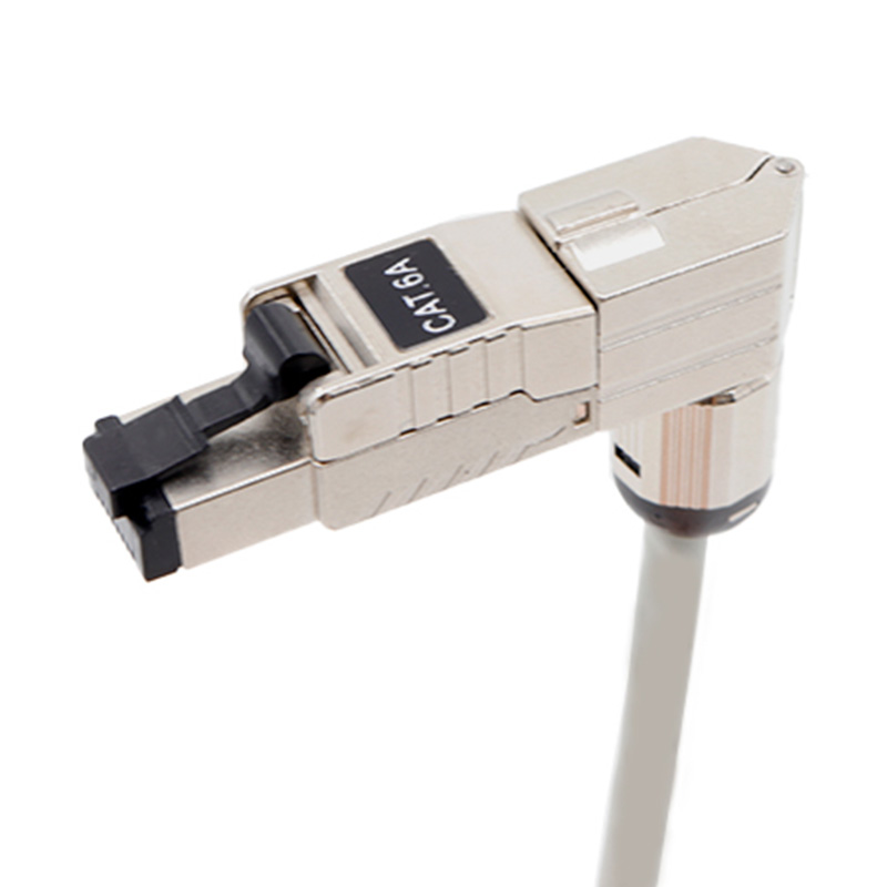 Module réseau sans outil CAT6A STP à 90 degrés